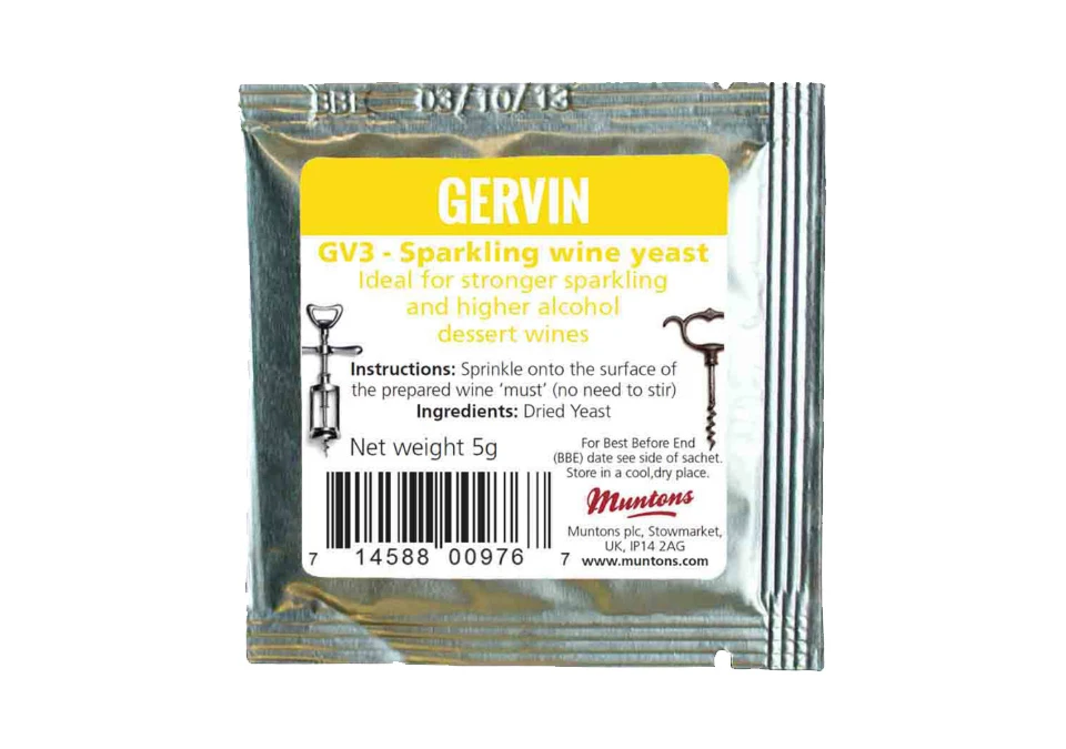 Gervin GV3 Sparkling Vinjäst 5g