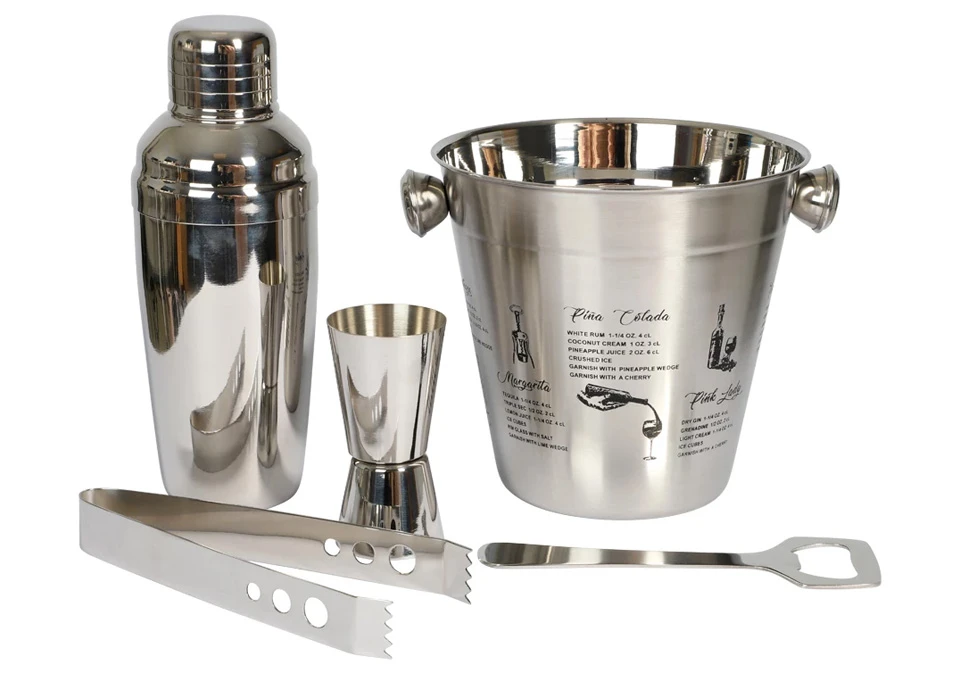 Bar Set Deluxe Rostfritt 5 delar - Drinkmixkit