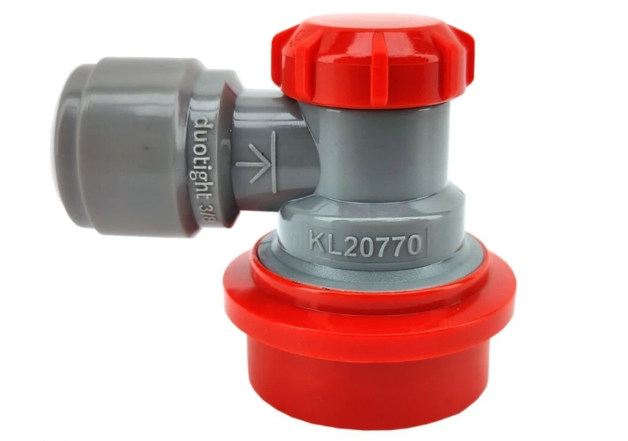 Kulkoppling Duotight 6,35mm (1/4") Gas Grey/Red