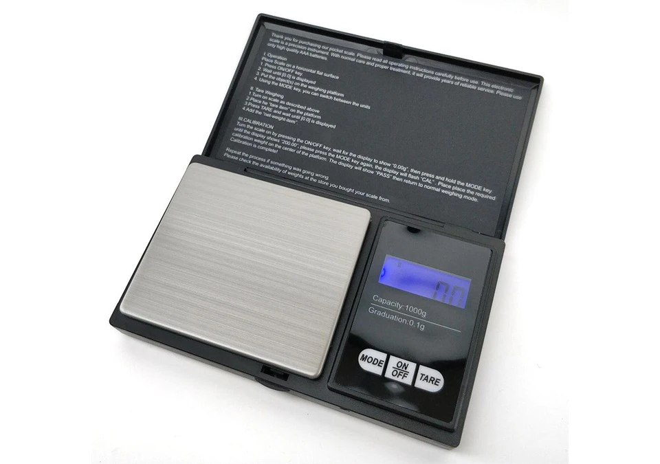 Kegland Electronic Pocket Scale 0,1g-1kg - Fickvåg