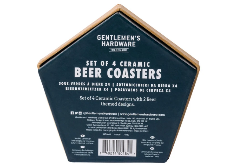 Ceramic beer store coasters