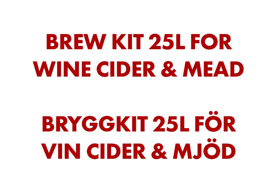 Bryggkit 25L för Vin Cider & Mjöd