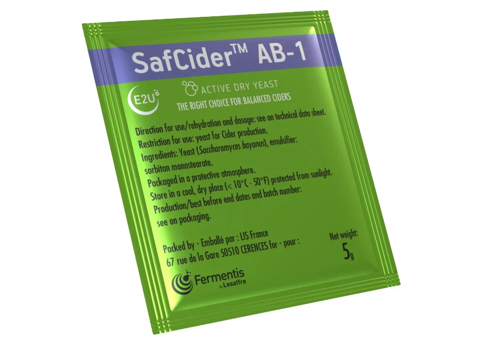 Fermentis Safcider AB-1 5g Jäst - Balanserad ciderjäst