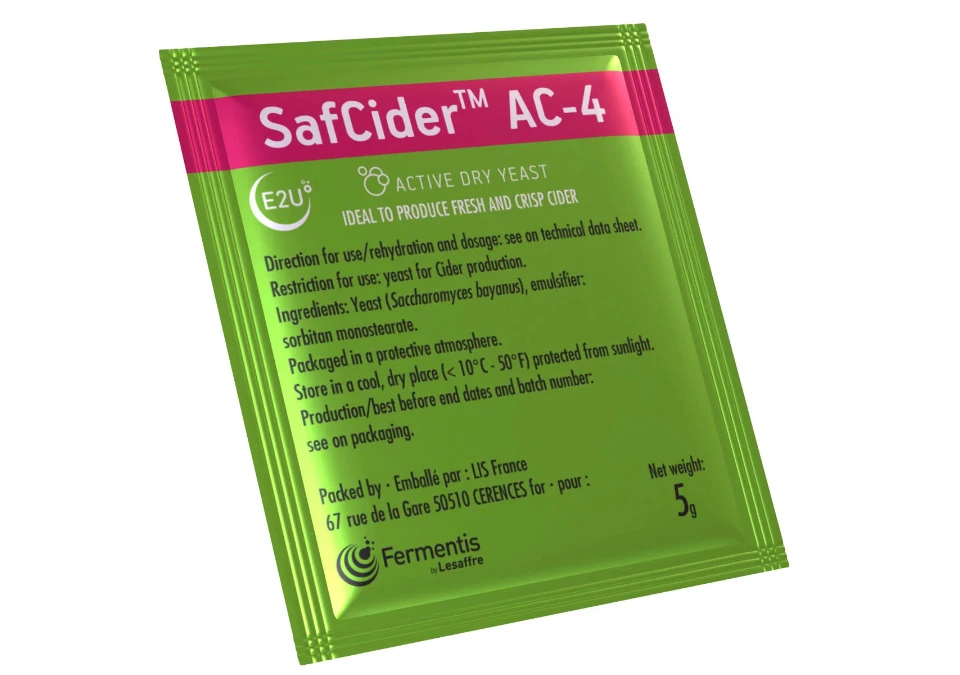 Fermentis SafCider AC-4 5g Jäst - Frisk ciderjäst